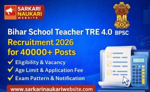 Bihar School Teacher TRE 4.0 Recruitment 2026 OTR Registration for 40000 Post