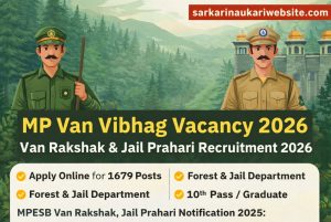 mp van vibhag vacancy 2026