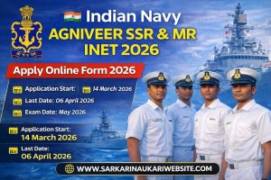 Join Indian Navy Agniveer SSR & MR Batch INET 2026 Apply Online Form