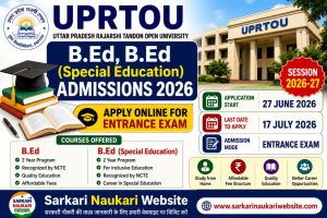 UPRTOU-B.Ed-B.Ed-Special-Education-Admissions-2026