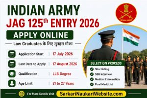 Army JAG bharti by sarkari naukari website 