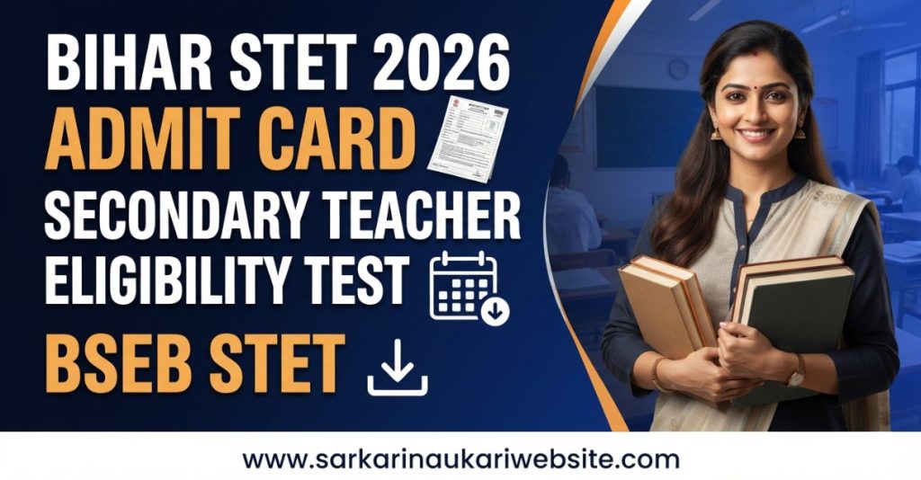 Bihar STET Admit Card 2026