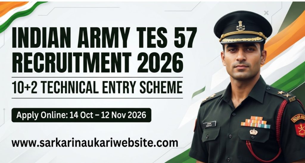 Indian Army TES 57 Recruitment 2026