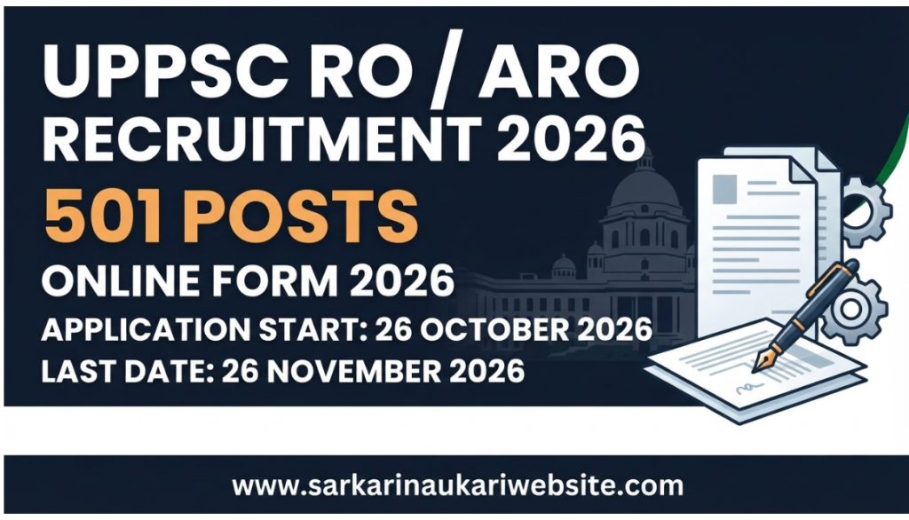 UPPSC RO ARO Recruitment 2026