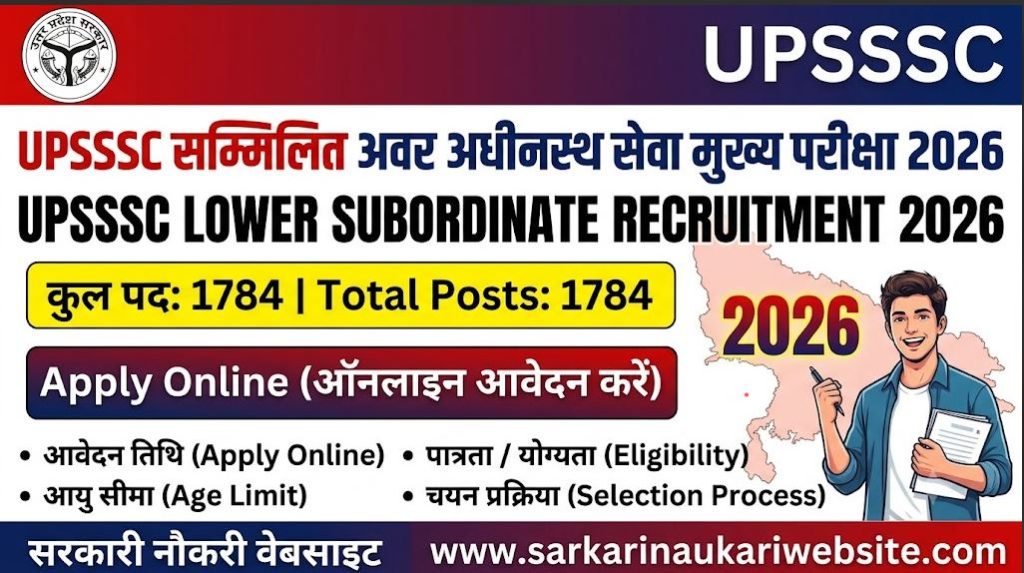 UPSSSC-Lower-Subordinate-Recruitment-2026-–-Apply-Online-for-1784